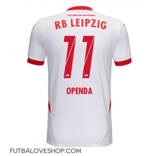 Dres RB Leipzig Lois Openda #11 Domáci 2024-25 Krátky Rukáv